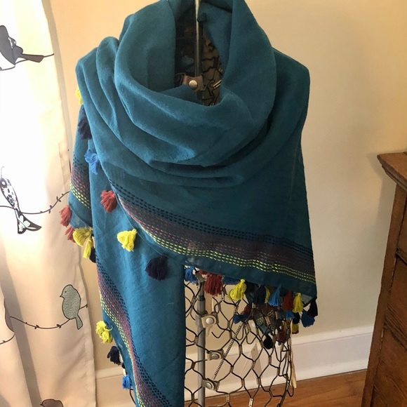 Tory Burch Accessories - Tory Burch Oversized Square Shawl/ Wrap